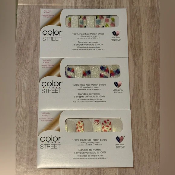 Color Street Nails - No Duh- Paint The Town- Pop it Like It’s Hot - 3 Full Sets - Picture 1 of 2